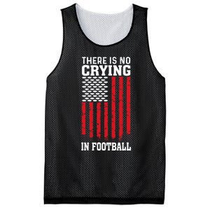 Usa American Flag There Is No Crying In Football Mesh Reversible Basketball Jersey Tank