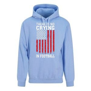 Usa American Flag There Is No Crying In Football Unisex Surf Hoodie