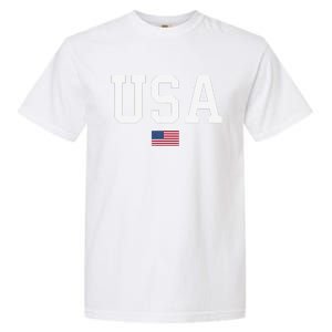 Usa American Flag Patriotic 4th Of July Gift Garment-Dyed Heavyweight T-Shirt