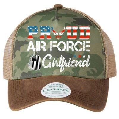 US Air Force Proud Girlfriend Proud Air Force Girlfriend Legacy Tie Dye Trucker Hat