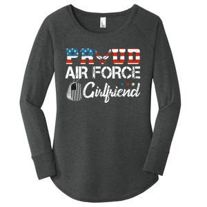 US Air Force Proud Girlfriend Proud Air Force Girlfriend Women's Perfect Tri Tunic Long Sleeve Shirt