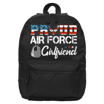 US Air Force Proud Girlfriend Proud Air Force Girlfriend 16 in Basic Backpack