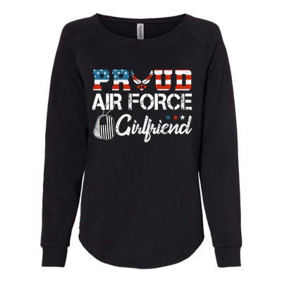 US Air Force Proud Girlfriend Proud Air Force Girlfriend Womens California Wash Sweatshirt