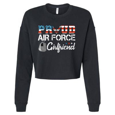 US Air Force Proud Girlfriend Proud Air Force Girlfriend Cropped Pullover Crew