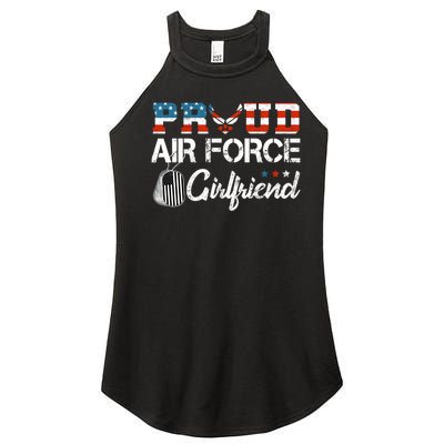 US Air Force Proud Girlfriend Proud Air Force Girlfriend Women’s Perfect Tri Rocker Tank