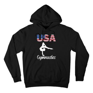 Usa American Flag Gymnastics Gymnast Hoodie