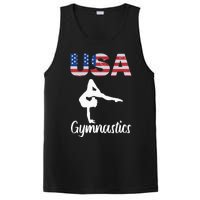 Usa American Flag Gymnastics Gymnast PosiCharge Competitor Tank