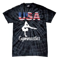 Usa American Flag Gymnastics Gymnast Tie-Dye T-Shirt