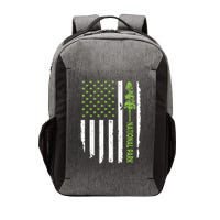 US american flag with pine tree for protect national parks  Vector Backpack