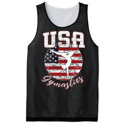 Usa American Flag Gymnastics Gymnast Mesh Reversible Basketball Jersey Tank