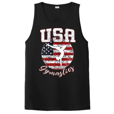 Usa American Flag Gymnastics Gymnast PosiCharge Competitor Tank