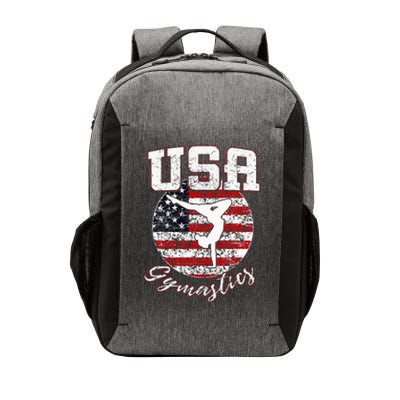 Usa American Flag Gymnastics Gymnast Vector Backpack