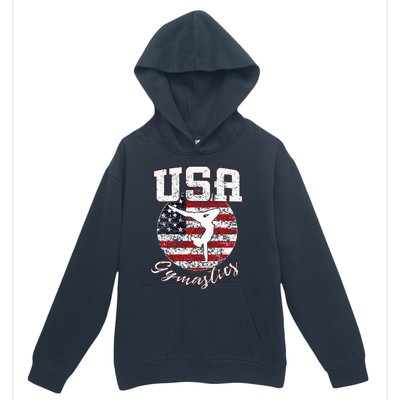 Usa American Flag Gymnastics Gymnast Urban Pullover Hoodie