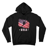 Usa American Flag Gymnastics Team Gymnast Usa Hoodie