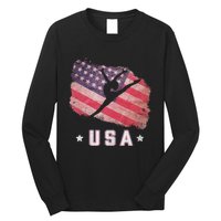 Usa American Flag Gymnastics Team Gymnast Usa Long Sleeve Shirt