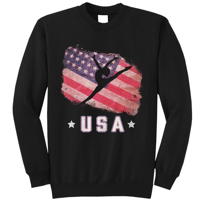 Usa American Flag Gymnastics Team Gymnast Usa Sweatshirt