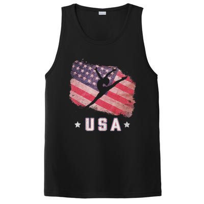 Usa American Flag Gymnastics Team Gymnast Usa PosiCharge Competitor Tank