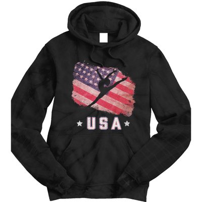 Usa American Flag Gymnastics Team Gymnast Usa Tie Dye Hoodie