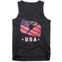 Usa American Flag Gymnastics Team Gymnast Usa Tank Top