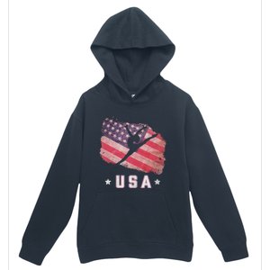 Usa American Flag Gymnastics Team Gymnast Usa Urban Pullover Hoodie