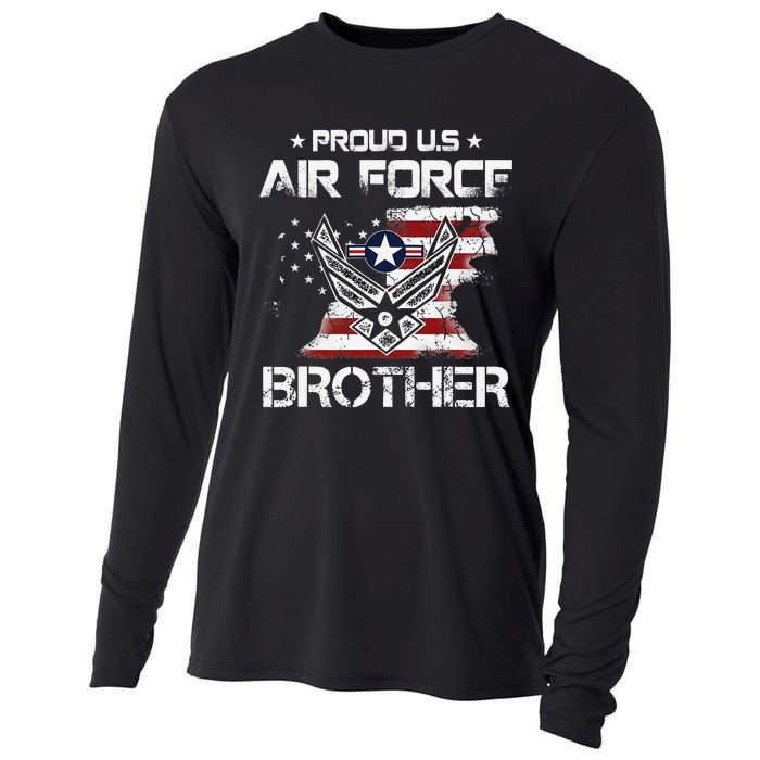 US Air Force Proud Brother Proud Air Force Brother Father Cooling Performance Long Sleeve Crew