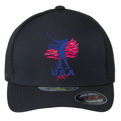 USA American Golf Player Flexfit Unipanel Trucker Cap