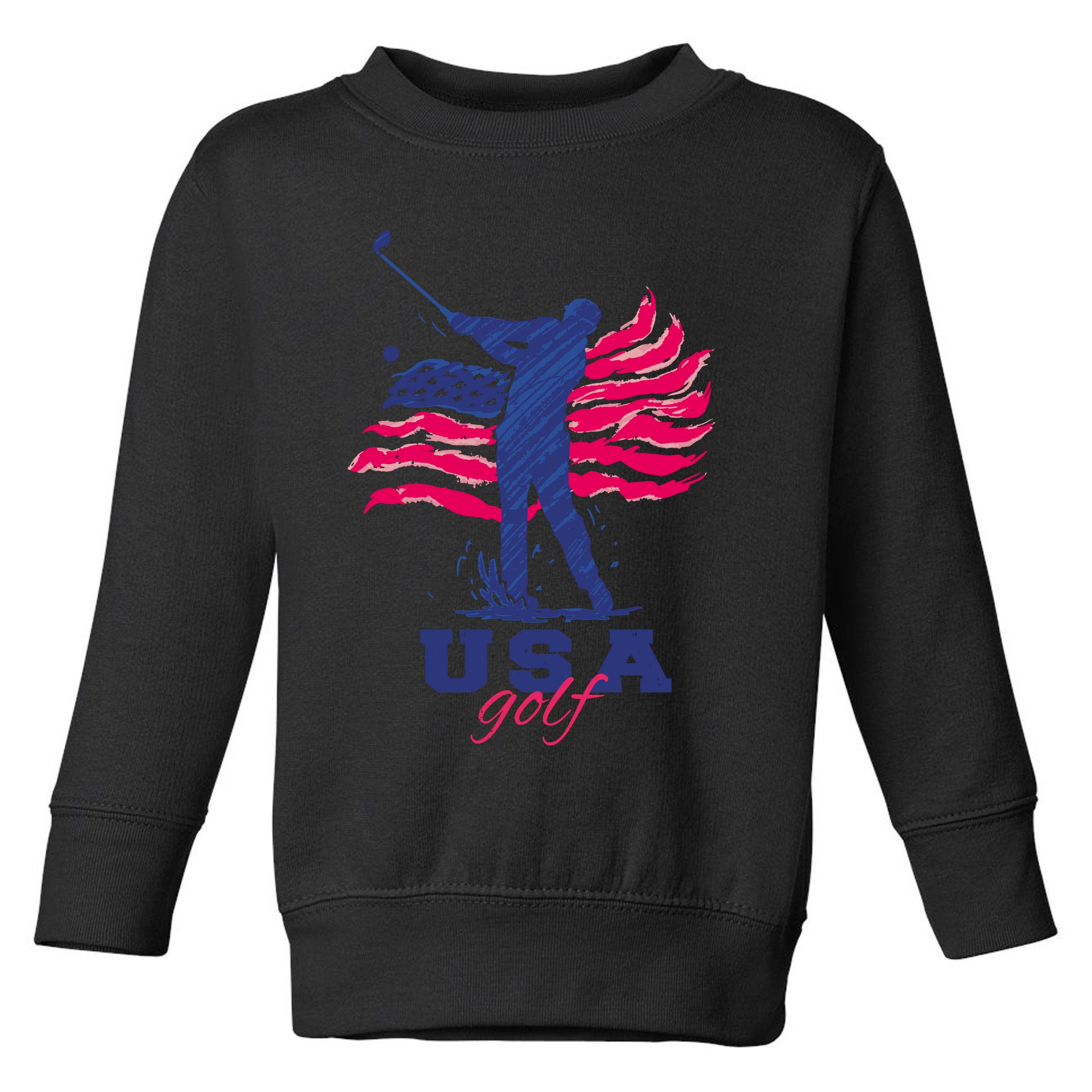 USA American Golf Player Toddler Sweatshirt