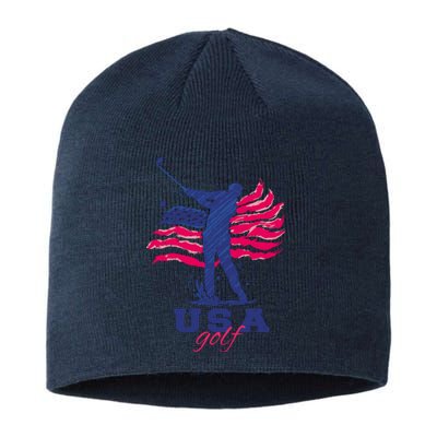 USA American Golf Player Sustainable Beanie