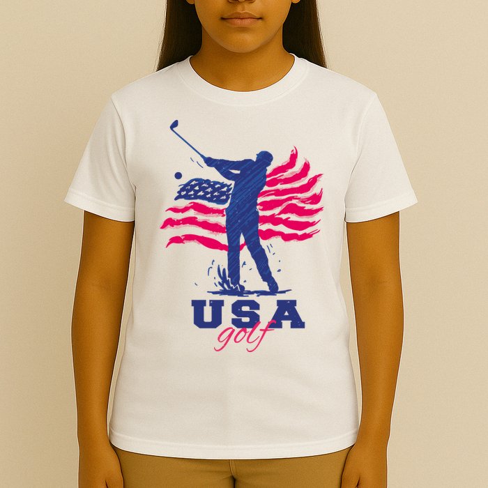 USA American Golf Player T-Shirt
