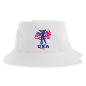 USA American Golf Player Sustainable Bucket Hat