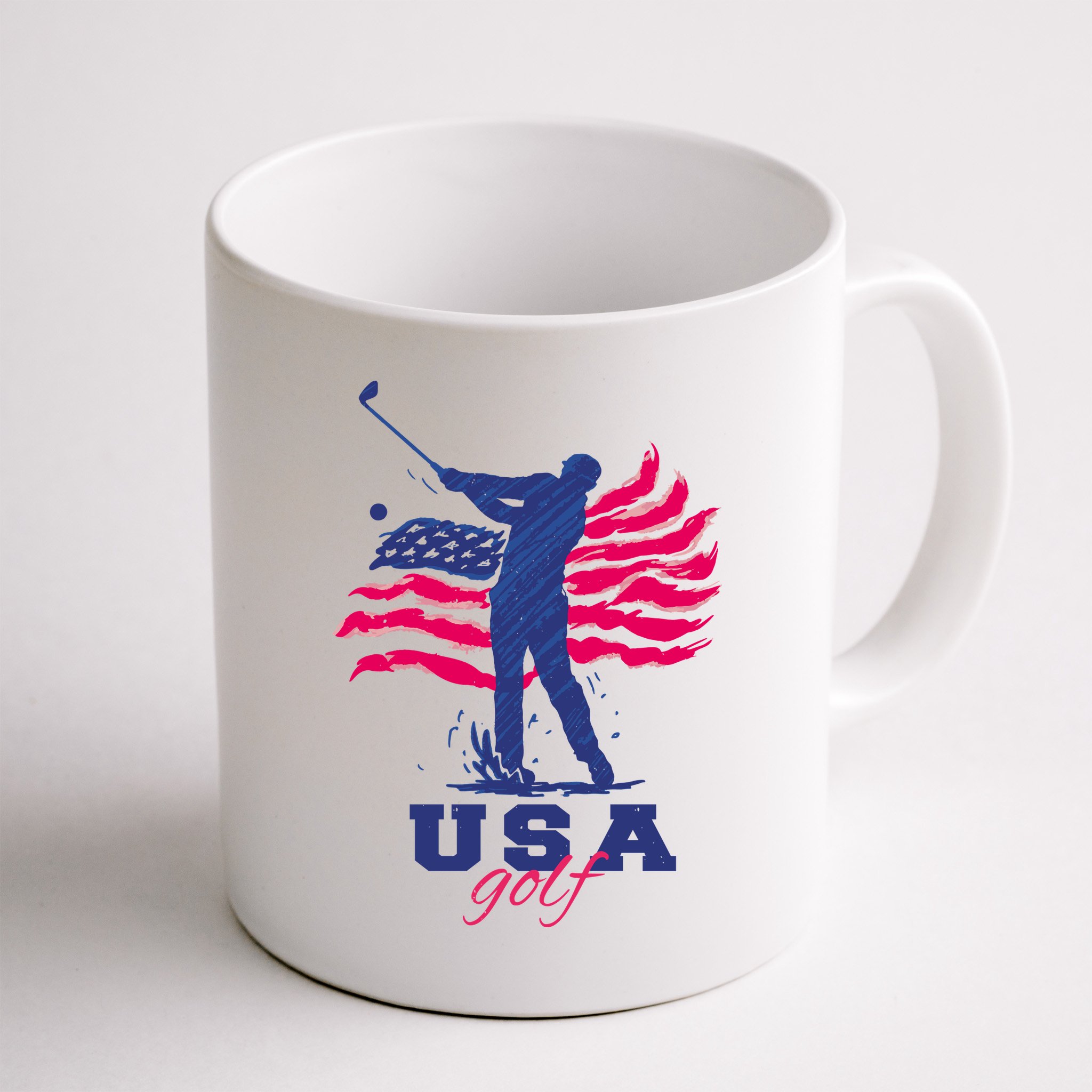 USA American Golf Player Mug