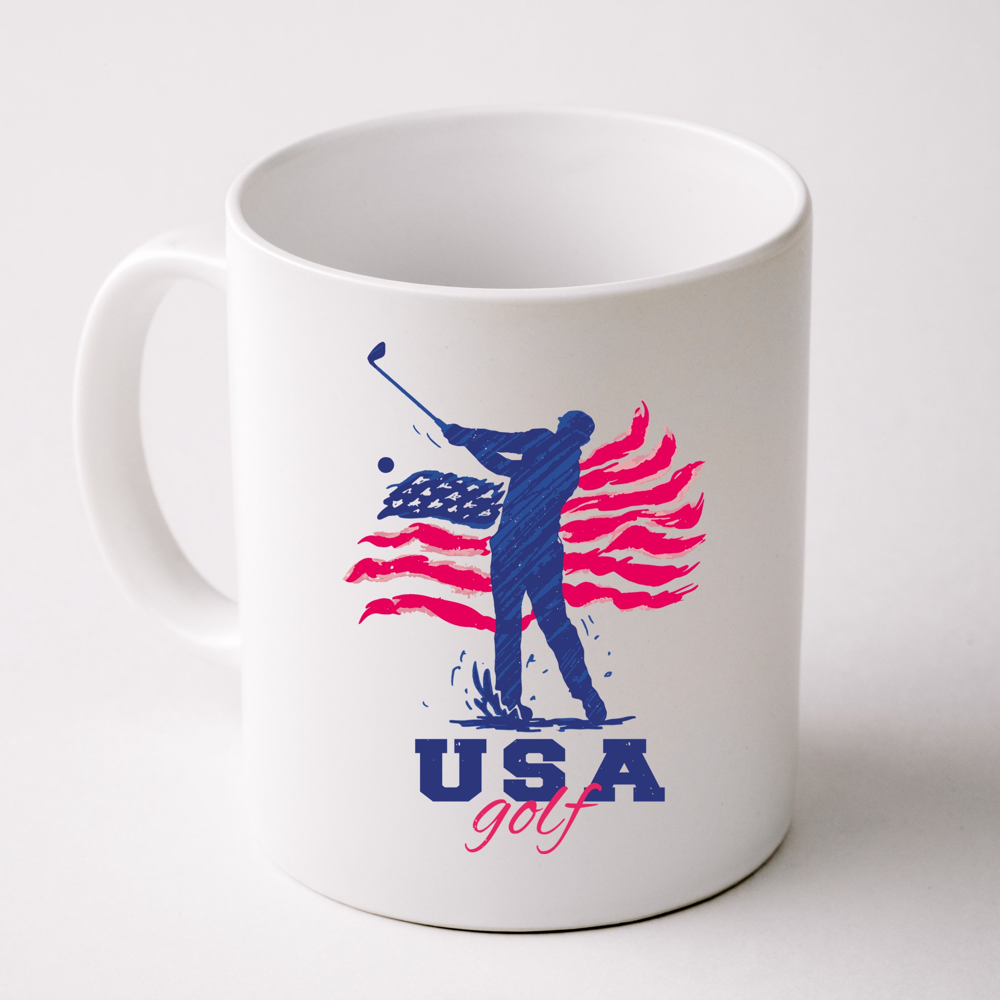 USA American Golf Player Mug