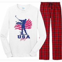 USA American Golf Player Long Sleeve Pajama Set