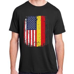 Usa American Germany Flag German Dual Citizenship Adult ChromaSoft Performance T-Shirt