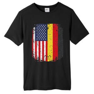 Usa American Germany Flag German Dual Citizenship Tall Fusion ChromaSoft Performance T-Shirt