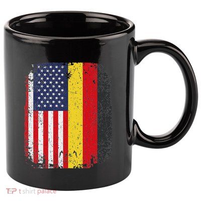 Usa American Germany Flag German Dual Citizenship 11oz C Handle Ceramic Mug