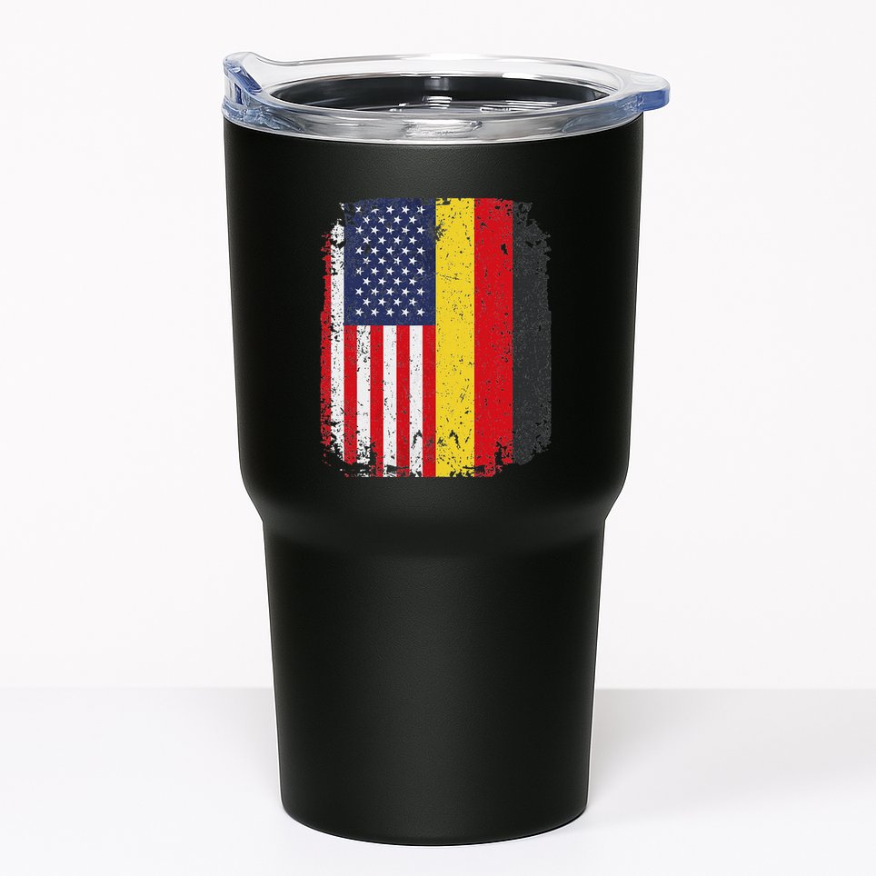 Usa American Germany Flag German Dual Citizenship Tumbler