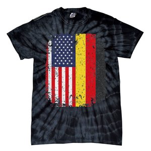 Usa American Germany Flag German Dual Citizenship Tie-Dye T-Shirt