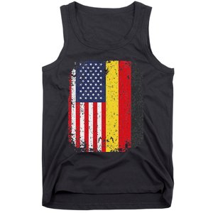 Usa American Germany Flag German Dual Citizenship Tank Top