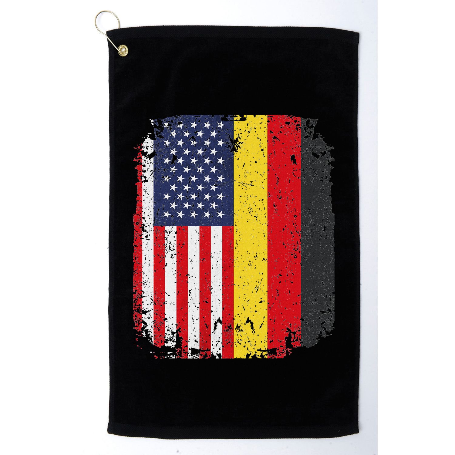 Usa American Germany Flag German Dual Citizenship Golf Towel