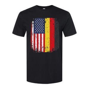 Usa American Germany Flag German Dual Citizenship Softstyle CVC T-Shirt