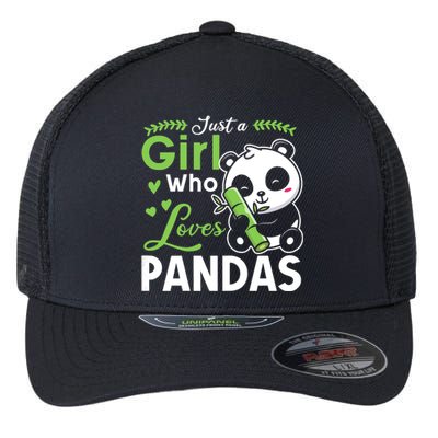 Ust A Girl Who Loves Pandas Cute Panda Flexfit Unipanel Trucker Cap