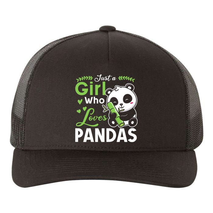 Ust A Girl Who Loves Pandas Cute Panda Yupoong Adult 5-Panel Trucker Hat