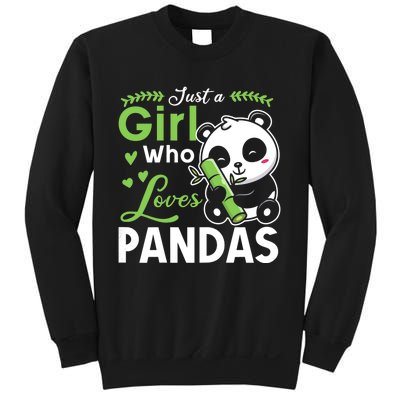 Ust A Girl Who Loves Pandas Cute Panda Sweatshirt