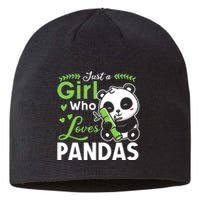 Ust A Girl Who Loves Pandas Cute Panda Sustainable Beanie