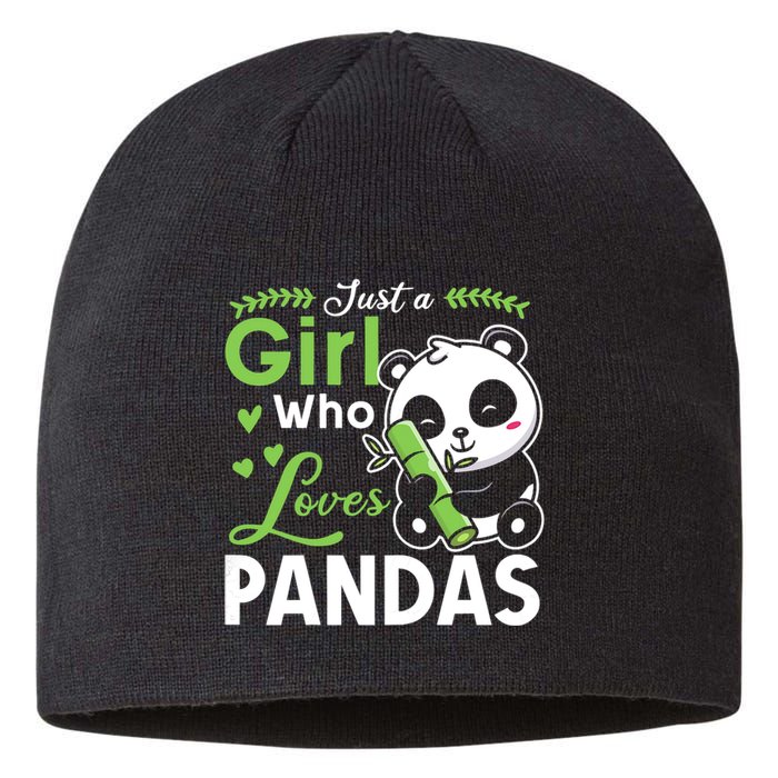 Ust A Girl Who Loves Pandas Cute Panda Sustainable Beanie