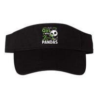 Ust A Girl Who Loves Pandas Cute Panda Valucap Bio-Washed Visor