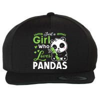 Ust A Girl Who Loves Pandas Cute Panda Wool Snapback Cap