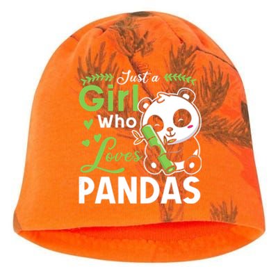 Ust A Girl Who Loves Pandas Cute Panda Kati - Camo Knit Beanie