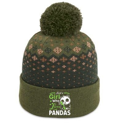 Ust A Girl Who Loves Pandas Cute Panda The Baniff Cuffed Pom Beanie